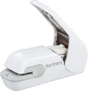 Stapleless Stapler White Harinacs Press Holeless for 5 Sheets Binding