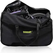 [Rhinowalk] Folding Bike Bag for 20 inch Folding BIkes - Waterproof Bicycle Travel Carrying Case Outdoors Bike Transport Bag for Cars Train Air Travel (Black 20inch)