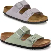 New in-Box Birkenstock Arizona Nubuck Sandals Soft Footbed - Select Size & Color