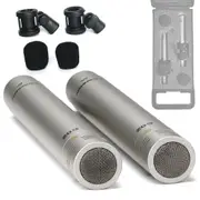 Samson C02 Condenser Pencil Microphones with clip & base (2-Pack)