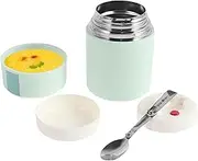 Insulated Food Jar - Stainless Steel Lunch Container with Carry Handle Lid,Double Wall Vacuum Sealed Jar for Soup Storage Camp School Work