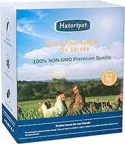 hatortpet - Dried Black Soldier Fly Larvae, 10 LB, Pure, Natural, Non-GMO BSF Larvae for Chickens, More Calcium Than M