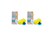 2x White Magic 15cm Shower Eraser Cleaning Sponge Iron-Shaped Bath Cleaner White