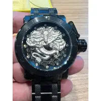 在飛比找蝦皮購物優惠-英威塔INVICTA 立體龍黑色全鋼機械錶