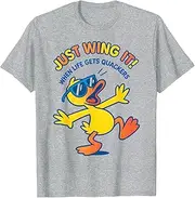 [JIAGANYI] Funny Duck Shirt Funny Quote Graphic Tees for Men Women Kids T-Shirt