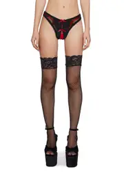 [Sugar Thrillz] Special Night Crotchless Thong Panty