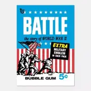 BATTLE TOPPS 80TH ANNIVERSARY WRAPPER ART CARD 37 #Topps #War #History #Military