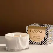 ECOYA Grand Celebration Candle 900g - White Musk & Warm Vanilla