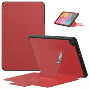 MCC Shockproof Samsung Galaxy Tab A7 10.4" 2020 Case Card Cover T500 T505 [Red]