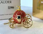 NEW ESTEE LAUDER CINDERELLA'S COACH COMPACT w BEAUTIFUL SOLID PERFUME MIBB 2000