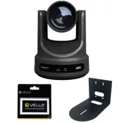 PTZOptics Link 4K PTZ Camera with 12x Optical Zoom Bundle w/ Bracket & Wipes KIT