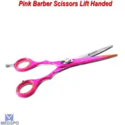 Barber Scissor Hair Cutting Shear Left handed Pink Color Hairdressing Shears