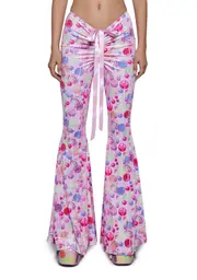 [Dolls Kill x Candyland] Sweet Pieces Flare Pants