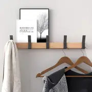Coat Hook Rack Wall Mounted Coat Rack-5 Double Hook,Aluminum,Metal Coat Hook Rai