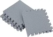 Luxshiny Interlocking Protective Mats 4pcs Eva Foam Exercise Tiles Soft Gym Flooring Vibration Pads for Appliances Gym Equipment