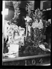 Flower tributes at Dame Nellie Melba's funeral at Scots' Church, M- Old Photo