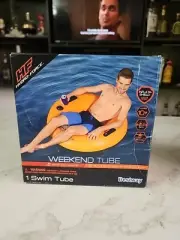 Bestway Hydro-Force™ Outdoor Weekend Swim Tube Orange 35.4in x 10.6in New in Box