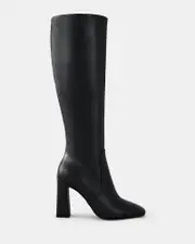 ORNATE BLACK Zip Up Boots