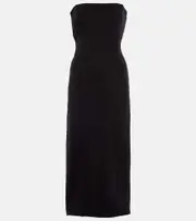 [The Row] The Row Strapless midi dress AU 12 black