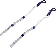 Abaodam 1pair Golf Bead Score Counter Bracelet - Golf Tool Scorekeeper with Clip for Two-Player Game Practice Competitions Referee