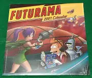 Futurama 2001 calendar Sealed New Vintage Rare
