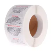 500pcs/roll Candle Safety Warning Label Candle Jar Stickers Round Wax Melt.pi