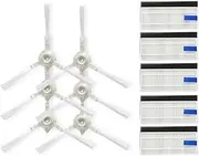 Main Roller Brush Side Brush HEPA Filter Mop Cloths Compatible with Rowenta RR8587WH RR8587 Robotic Vacuum Cleaner Spare Parts Accessories (Color : As shown-02)