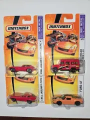 2000s Matchbox Superfast Four Diecast On Cards