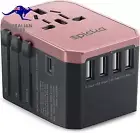 Universal Travel Power Adapter-All in One Worldwide International Wall Charger A