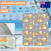 Pet Cooling Mat Dog Gel Non-Toxic Bed Cat Puppy Sofa Self-cool Summer Large AU
