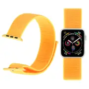 For Apple Watch Series 6,40-mm Case,Nylon Watch Band,Fastener,Yellow