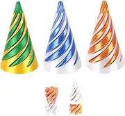 3 Pieces 3D Printed Spiral Cone Fidget Toys | Stress Relief Toy Pyramid Decoration | Creative Desk Decoration | Relaxation and Concentration Aid