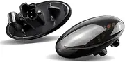 Side Mirror Indicator For Peugeot For Expert For Partner For Traveller Dynamic Flashing Led Side Marker Turn Signal Light Dynamic Sequential Blinker(2xNO Dynamic Smoked)