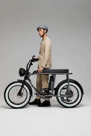 【SEic】復古Unimoke城市電動輔助自行車 簡約石墨灰