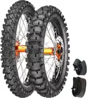 METZELER MC360 80/100-21 & 100/90-19 +TUBES TIRE SET MIDSOFT OFF-ROAD KAWASAKI