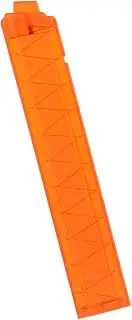WORKER 18-Round Slanted Talon Stefan Magazine Short Dart Clip for Nerf Modify Toy and Phoenix (Transparent Orange)