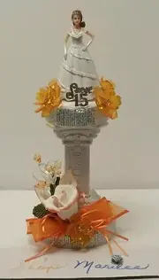 QUINCEANERA 15 BIRTHDAY SWEET 16 CAKE TOPPER PARTY DECORATION CENTERPIECE