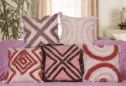 5 Sets of Cover Cushion TNT Pattern Pillow Waist Case Decor Cotton Sofa Home