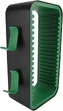 Game Discs Storage Tower, Video Game Organizer, Large Capacity Vertical Horizontal Game Discs Holder with Controller Headset Stands (Green)