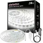 White LED Strip Lights, 20Ft Dimmable 24V Tape Light 6500K, 360 Leds