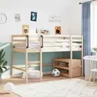 vidaXL Kids' Loft Bed without Mattress 90x190 cm Solid Wood Pine HEE