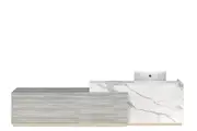DD Graphite Low Height Reception Counter