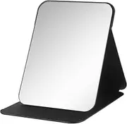 Folding Travel Mirror Makeup Mirror - Portable Cosmetic Mirror and Table Mirror Compact Mirror Small for Home and Travel Multiple Adjustable Angle PU Leather Super HD Mirror 21 x 15 cm
