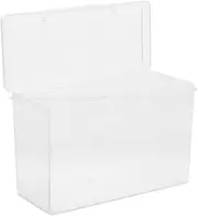 Box Transparent Card Storage Box for Playing Cards Clear Plastic Organizer Container Versatile Use for Home Office and School