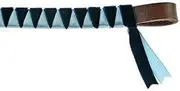 ShowQuest Hexham Browband (Choose from Sizes Pony, cob or Full and a) - 2 Coloured Velvet/Satin browband