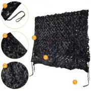 AU 3m X 3m/4m/5m Net Woodland Camping Hide Hunting Black Netting Mesh Army