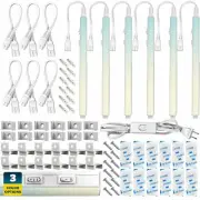 6 PCS Sunperian LED Under Cabinet Light 12" Plug In Linkable 3 Color Option