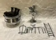 Herramientas de Guerreros Cromada con Linea y Frenos de Ferrocarril - Ifa / Osha