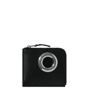 [COMME des GARCONS WALLET] Silver Eyelet L Zip Wallet