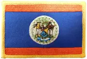 Belize Country Flag Iron On Patch